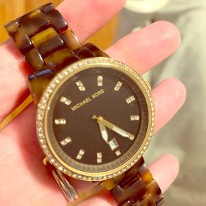 Michael Kors Tortoise Watch - great condition!